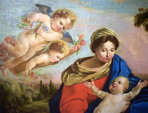 "The Holy Family: Rest During the Flight into Egypt"